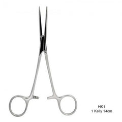 1 Straight Kelly Hemostat (14cm)