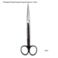 21 Straight Pointed General Surgical Scissors (14.5cm)