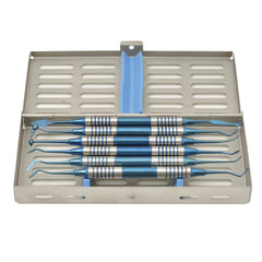 BLUE TIPS COMPOSITE FILLING INSTRUMENT SET WITH CASSETTE