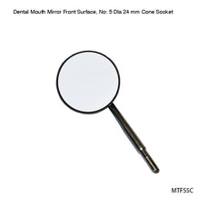 Dental Mouth Mirror No.5, 24mm Cone Socket - Fortec