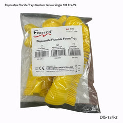 Floride Trays Single – MEDIUM Yellow (100 pc/pk) - Fortec
