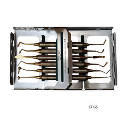 GOLDEN TIPSCOMPOSITE FILLING INSTRUMENT SET WITH CASSETTE - Fortec