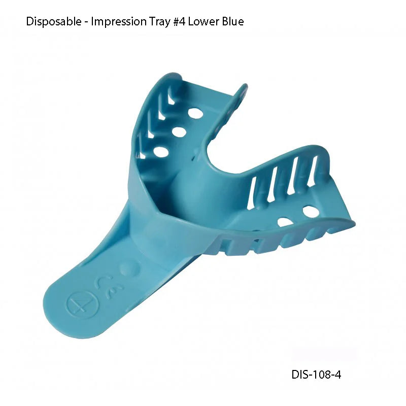 Impression Tray #4 Lower Blue Sac of 12 pcs - Fortec