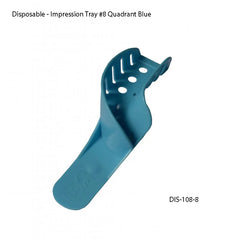 Impression Tray #8 Quadrant Blue Sac of 12 pcs - Fortec