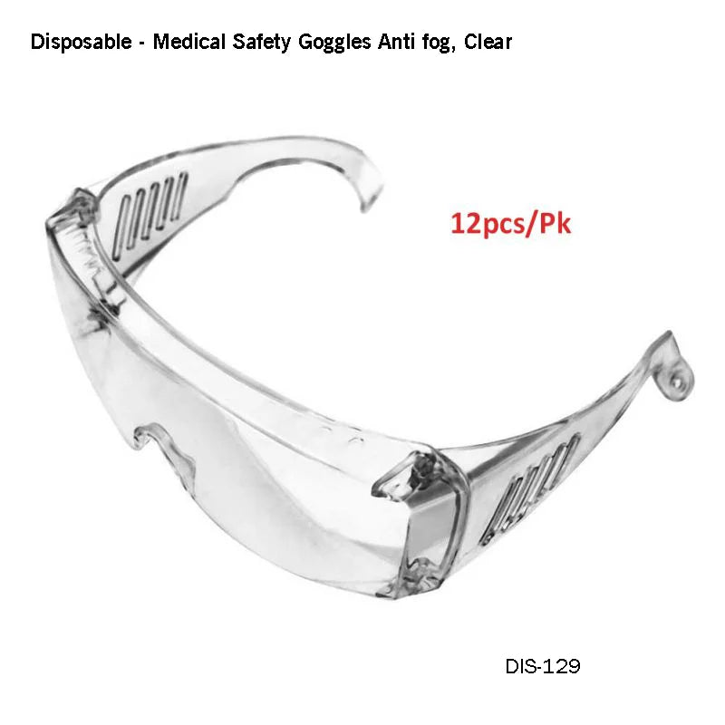 Medical Safety Goggles Anti fog, Clear - Fortec