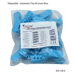 Impression Tray #4 Lower Blue Sac of 12 pcs - Fortec