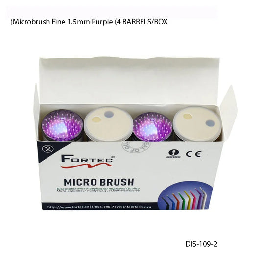 Microbrush Fine 1.5 MM (Purple) (4 pc/pk) - Fortec 