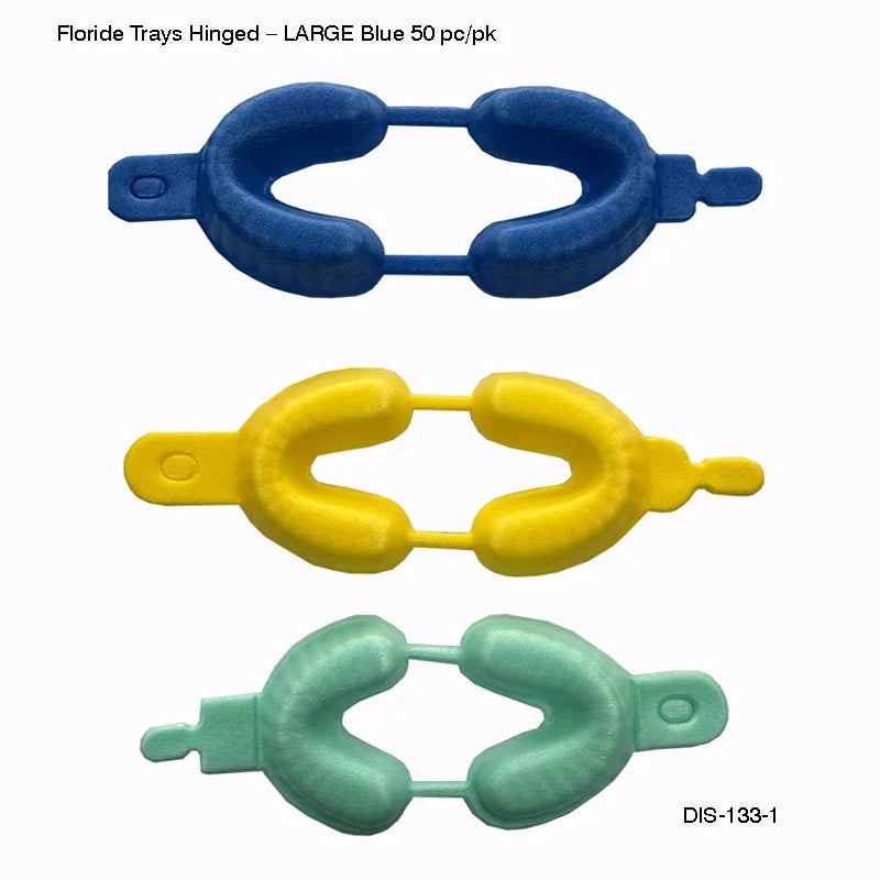 Floride Trays Hinged – LARGE Blue (50 pc/pk) - Fortec 