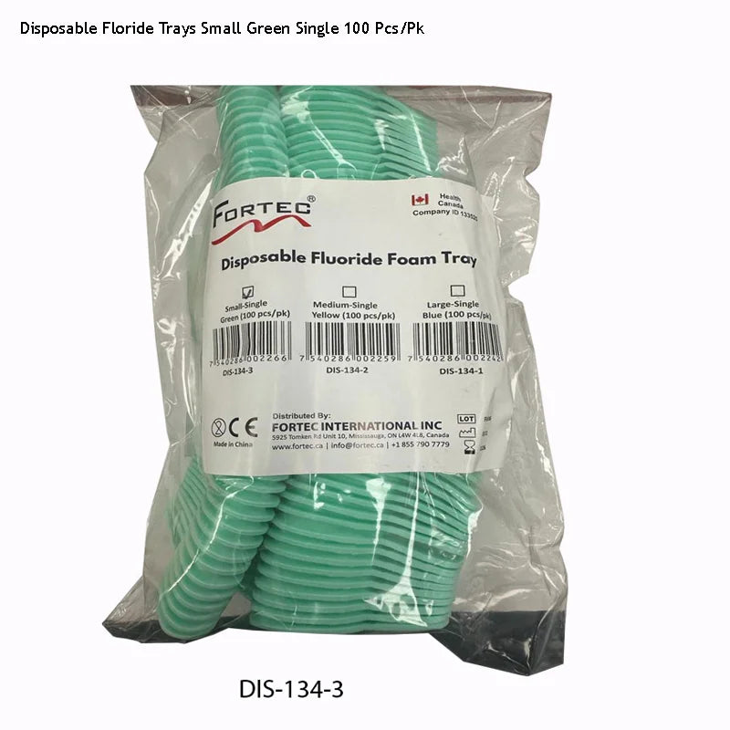 loride Trays Single – SMALL Green (100 pc/pk) - Fortec 