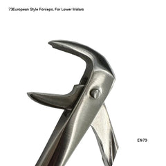 73 European Style Forceps, For Lower Molars