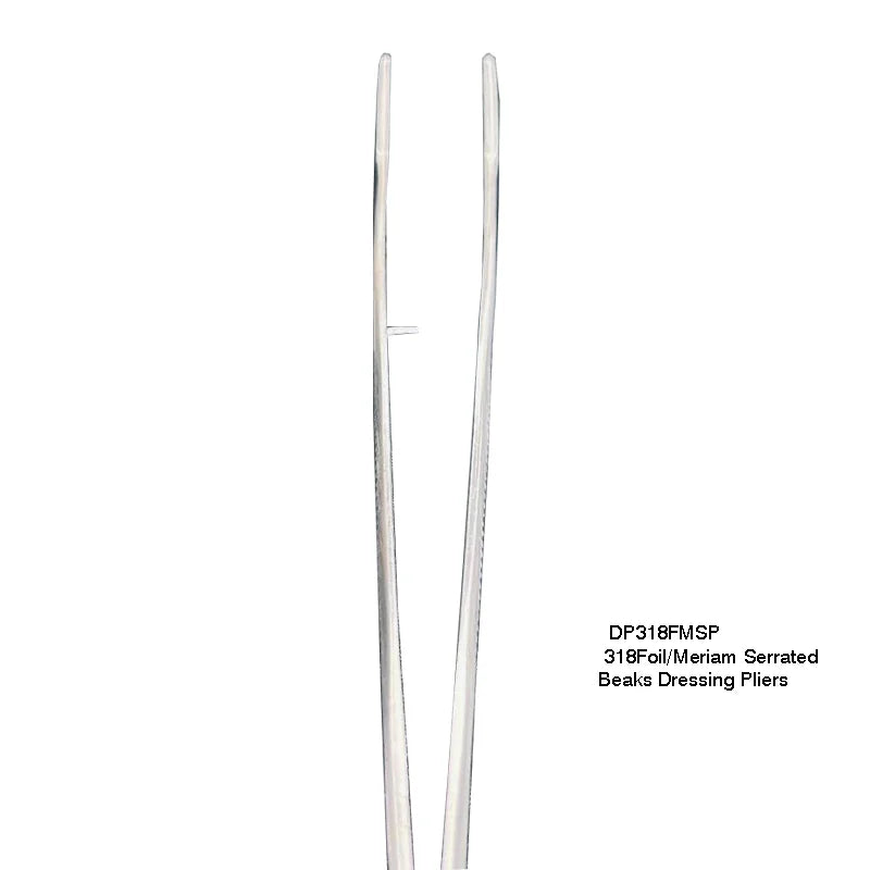 318 Foil/Meriam Serrated Beaks Dressing Pliers - Fortec 