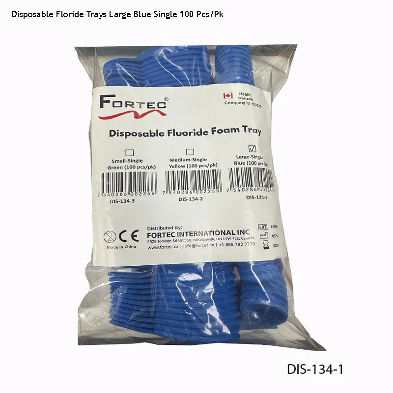 Floride Trays Single – LARGE Blue (100 pc/pk) - Fortec 