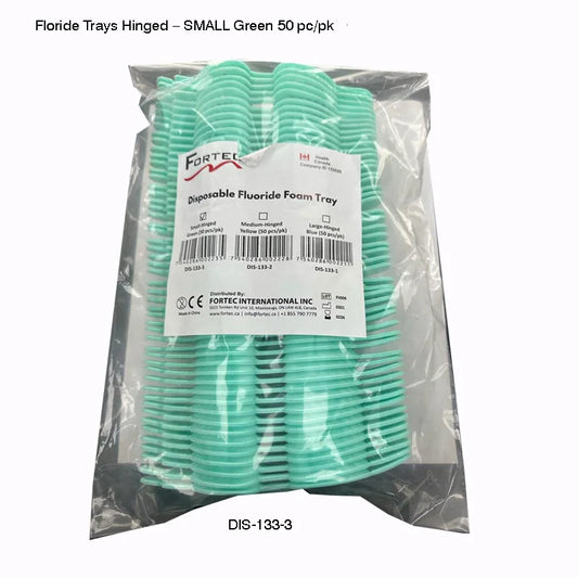 Floride Trays Hinged – SMALL Green (50 pc/pk) - Fortec 