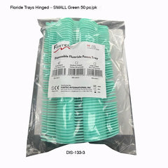 Floride Trays Hinged – SMALL Green (50 pc/pk) - Fortec 