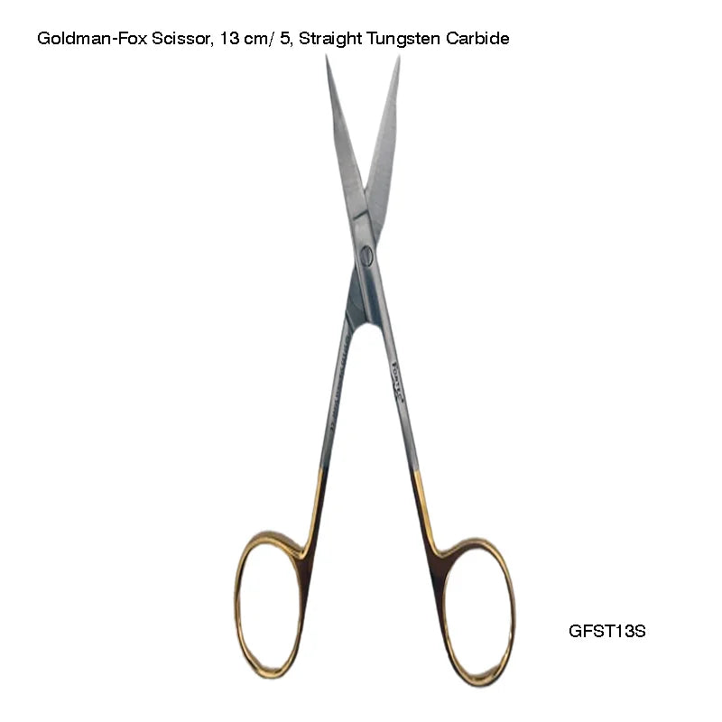 Goldman-Fox Scissor, 13 cm/ 5″ - Tungsten Straight