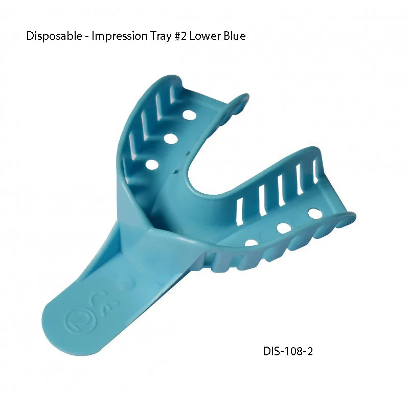 Impression Tray #2 Lower Blue Sac of 12 pcs - Fortec 