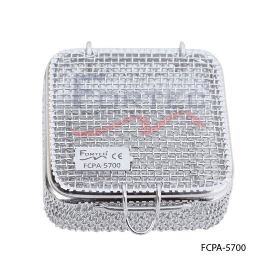 Micro Mesh Tray with Lid 70mm x70mm x 30mm - Fortec 