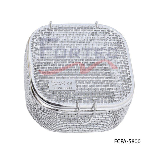 Micro Mesh Tray with Lid 80mm x 80mm x 40mm - Fortec 