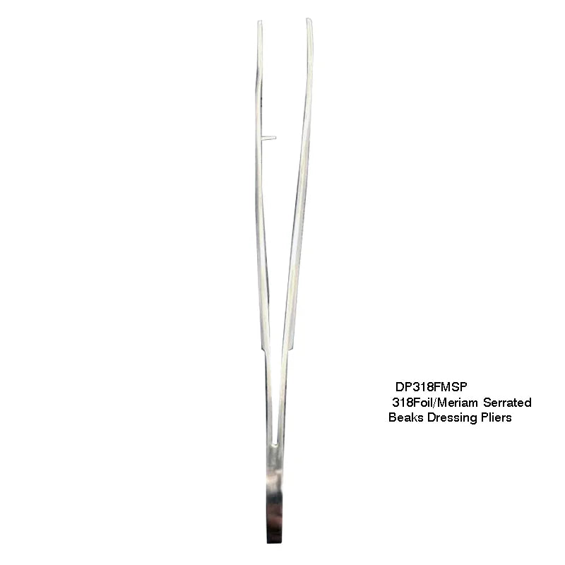 318 Foil/Meriam Serrated Beaks Dressing Pliers - Fortec 