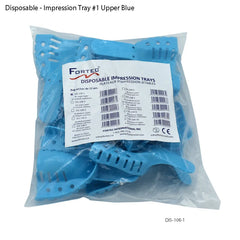 Impression Tray #1 Upper Blue Sac of 12 pcs - Fortec 