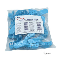 Impression Tray #6 Lower Blue Sac of 12 pcs - Fortec 